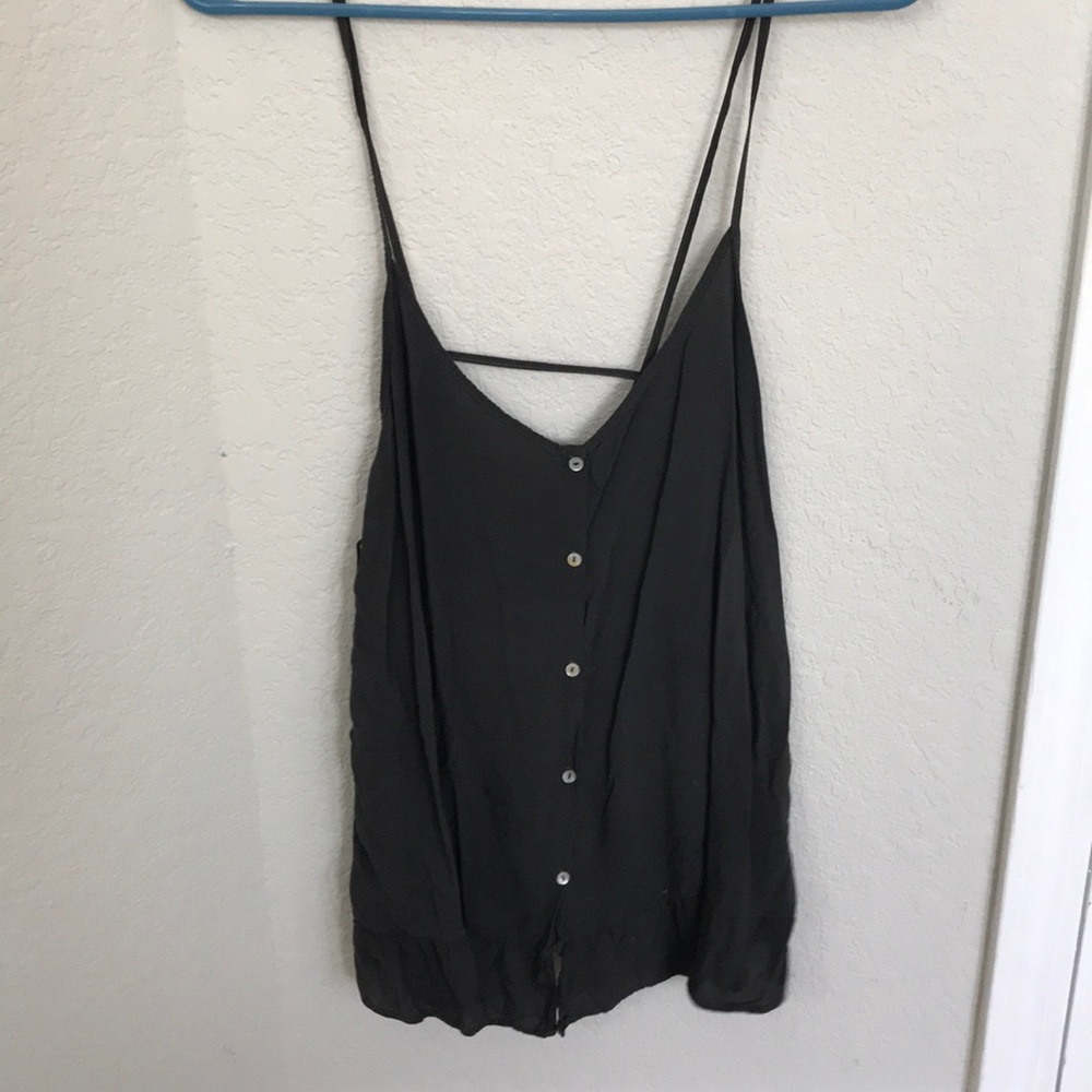 Cute gray flowy tank from Zara